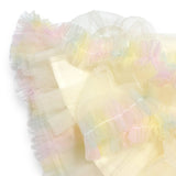 Rainbow Trim Tutu: Cream - CapuletKids