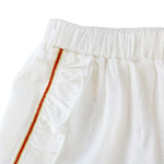 Silver Dot Ruffle Shorts - CapuletKids