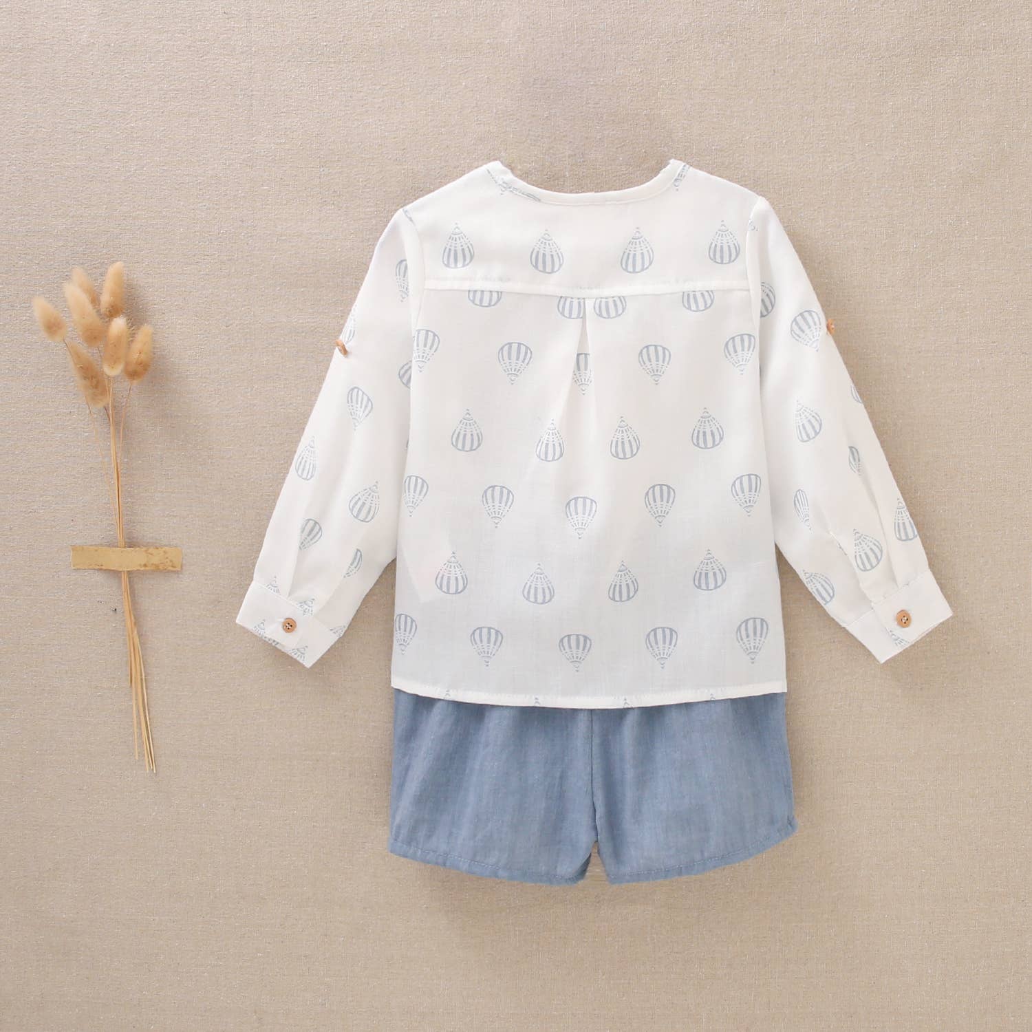 Baby Boy Set With Printed Shirt And Shorts - CapuletKids