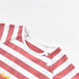 Red Striped Peace Tee | AIMAMA