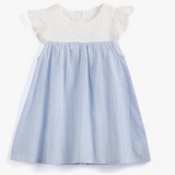 Ruffle Sleeve Striped Dress | AIMAMA