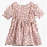 Pink or Grey Floral Print Dress | AIMAMA