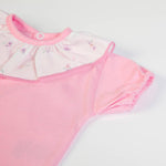 FS Baby T-shirt + woven skirt - White/pink - CapuletKids