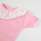 FS Baby T-shirt + woven skirt - White/pink - CapuletKids