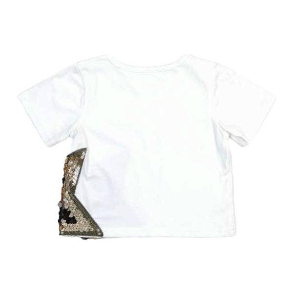 Star Sequin Tee: White - CapuletKids