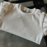 Ribbed Frilled Long Sleeve & Leggings Set | YELLO-OH