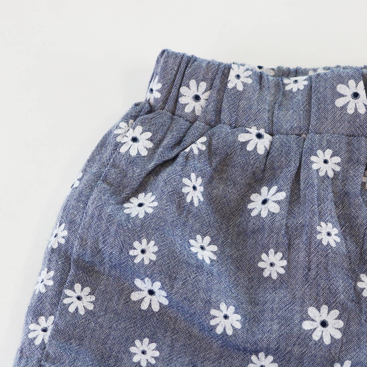 BLUE Daisy Floral Shorts: BLUE - CapuletKids