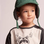 100% Cotton Long Sleeve "Racoon | NAADA - CapuletKids