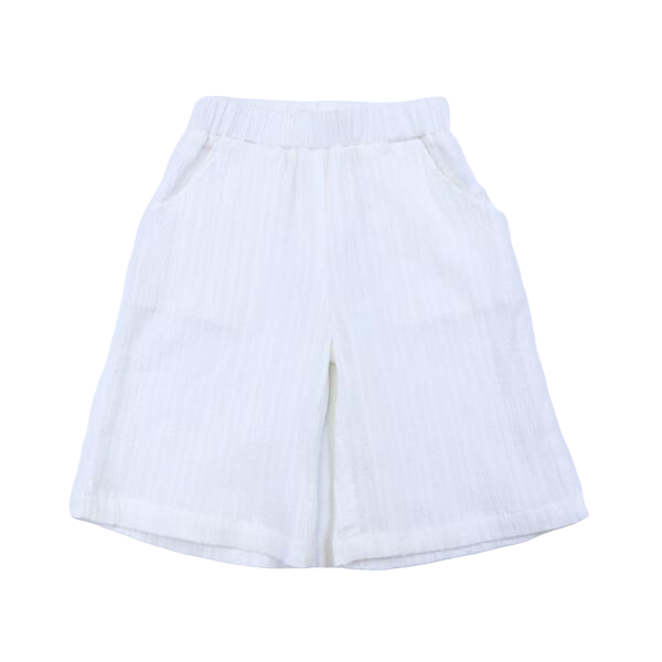White Culotte Shorts - CapuletKids
