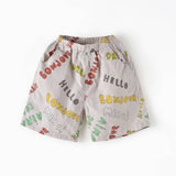 Multicolored Beige Shorts | AIMAMA