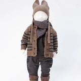 Baby Striped Knit Cardigan | Unisex | TOCOTO VINTAGE