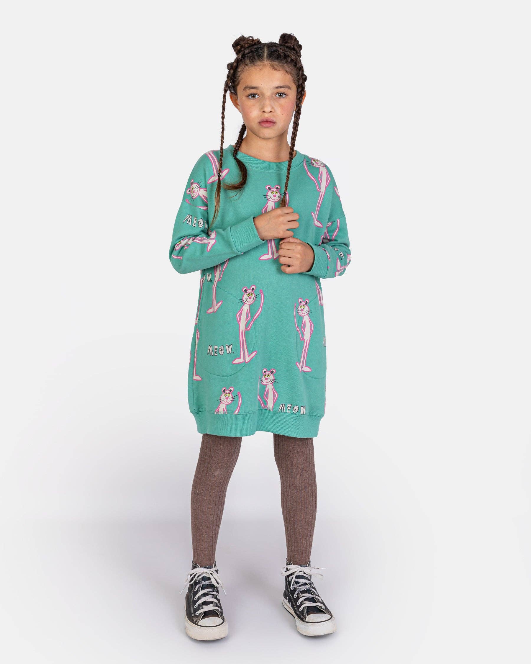 100% Cotton Dress "Meow" | NAADA - CapuletKids
