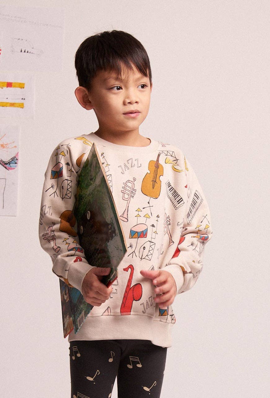 100% Cotton Sweatshirt "Music" | NAADA - CapuletKids