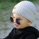 Multicolored Ribbed Beanie | Ander
