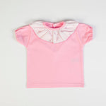 FS Baby T-shirt + woven skirt - White/pink - CapuletKids