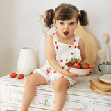 Overalls BERRIES: PATTERNED STRAWBERRIES / 9 M