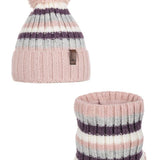 Striped Hat & Snood Set | ANDER