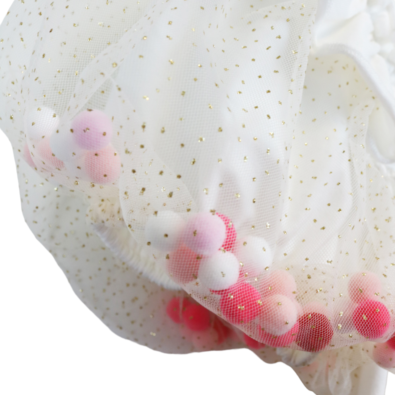 Pom Pom Puff Sleeve T-Shirt | DOE A DEAR - CapuletKids