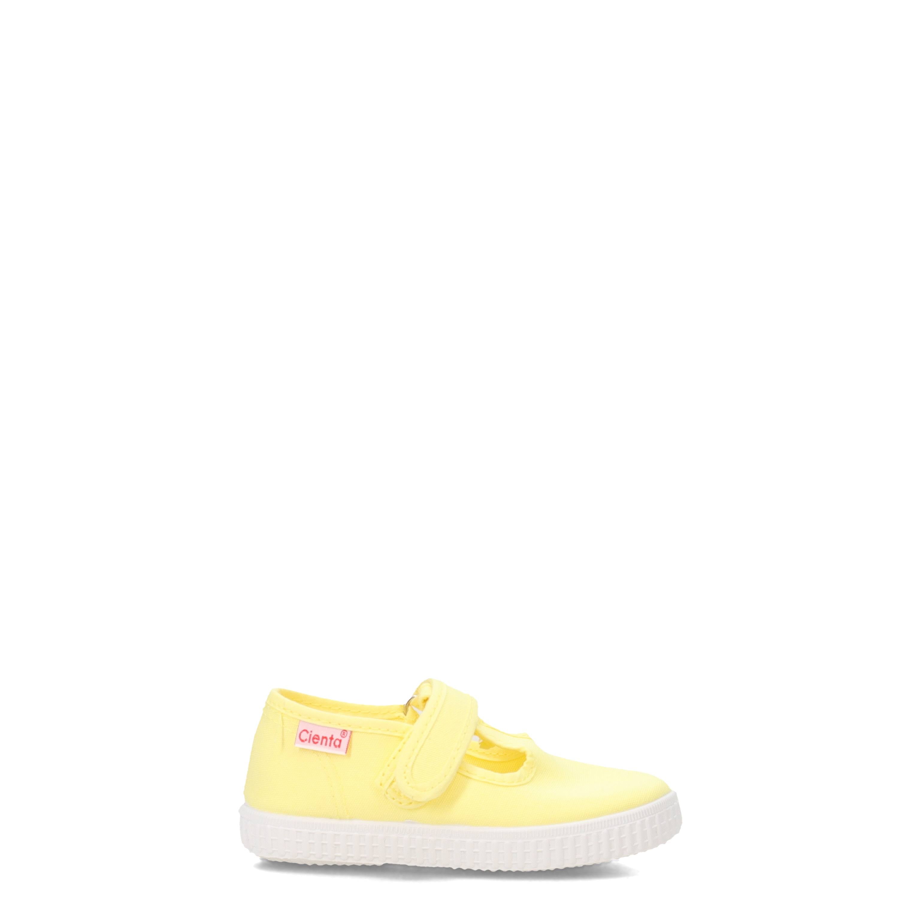 Canvas T-Strap Shoes - Yellow | CIENTA - CapuletKids
