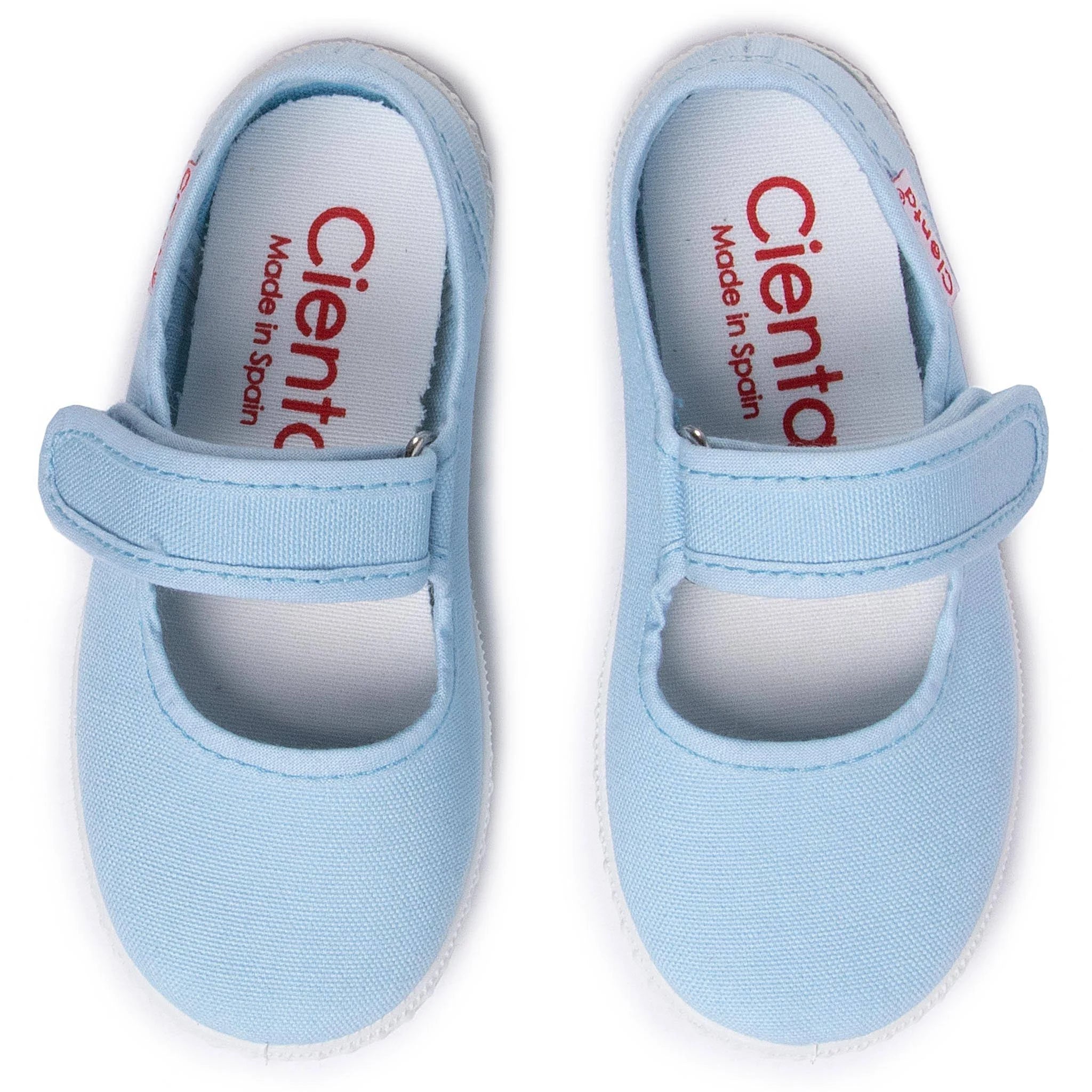 Canvas Yellow Shoes - Light Blue | CIENTA - CapuletKids