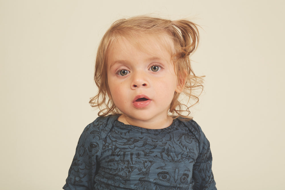 Organic Cotton Bodysuit "Owl" | Soft Gallery - CapuletKids