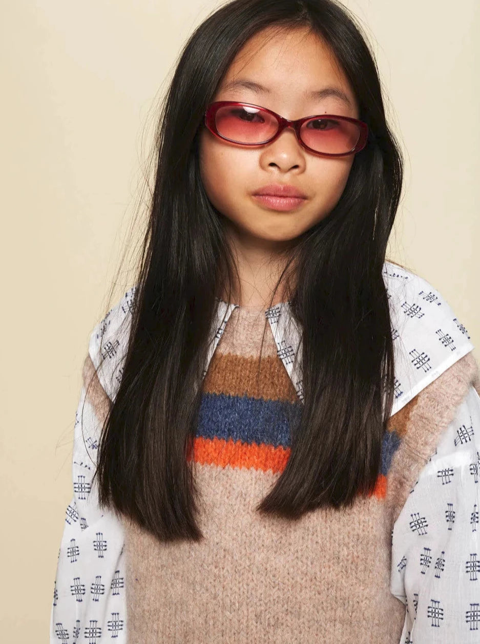 A Monday In Copenhagen Elsa Vest  in Butter Cream for Girls 4Y-8Y - CapuletKids