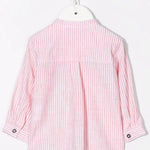 Tartine Et Chocolat Embroidered-Logo Striped Top - CapuletKids