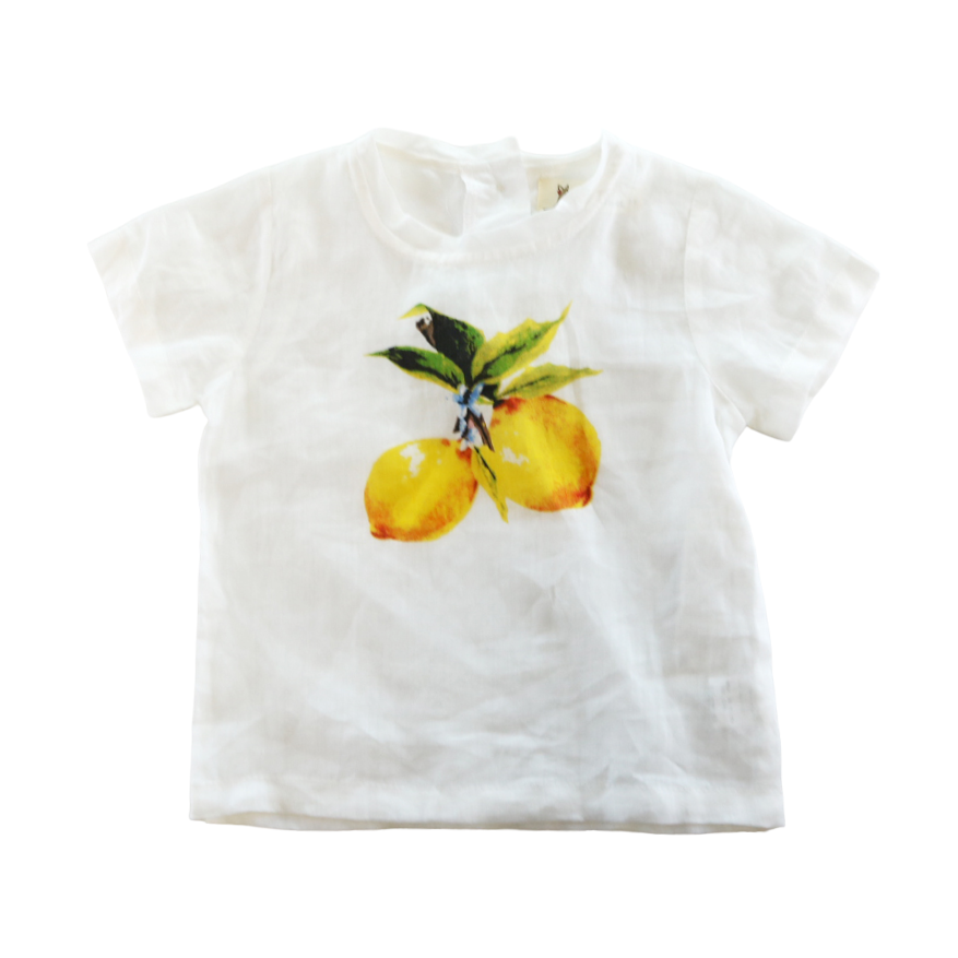 100% Ramine T-Shirt "Lemon Sheer" Top | - CapuletKids