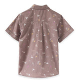 Beet World Collar Cotton Shirt With Garden Tools for Boys - CapuletKids