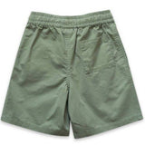 Beet World Cotton Pull-On Straight Shorts in Sage Green