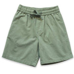 Beet World Cotton Pull-On Straight Shorts in Sage Green