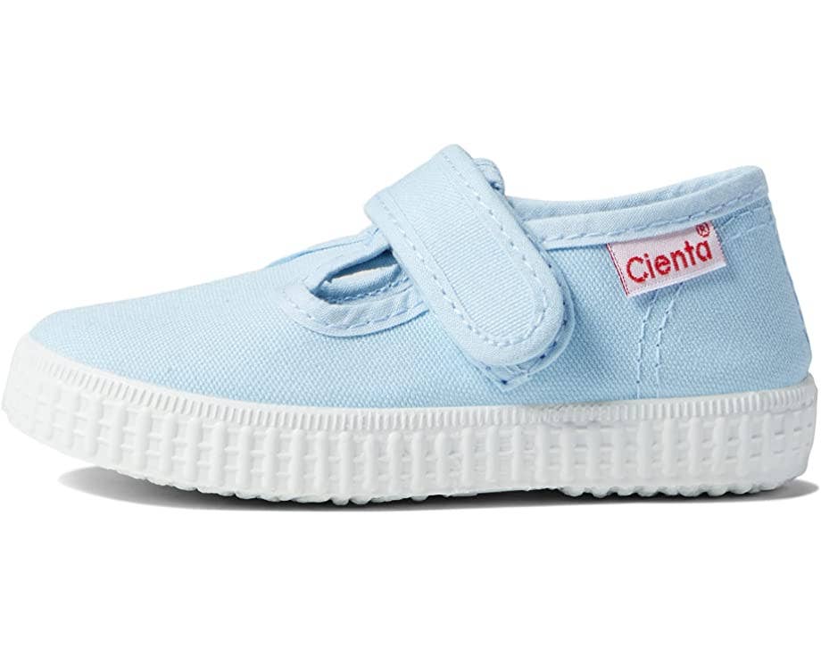 Canvas Yellow Shoes - Light Blue | CIENTA - CapuletKids