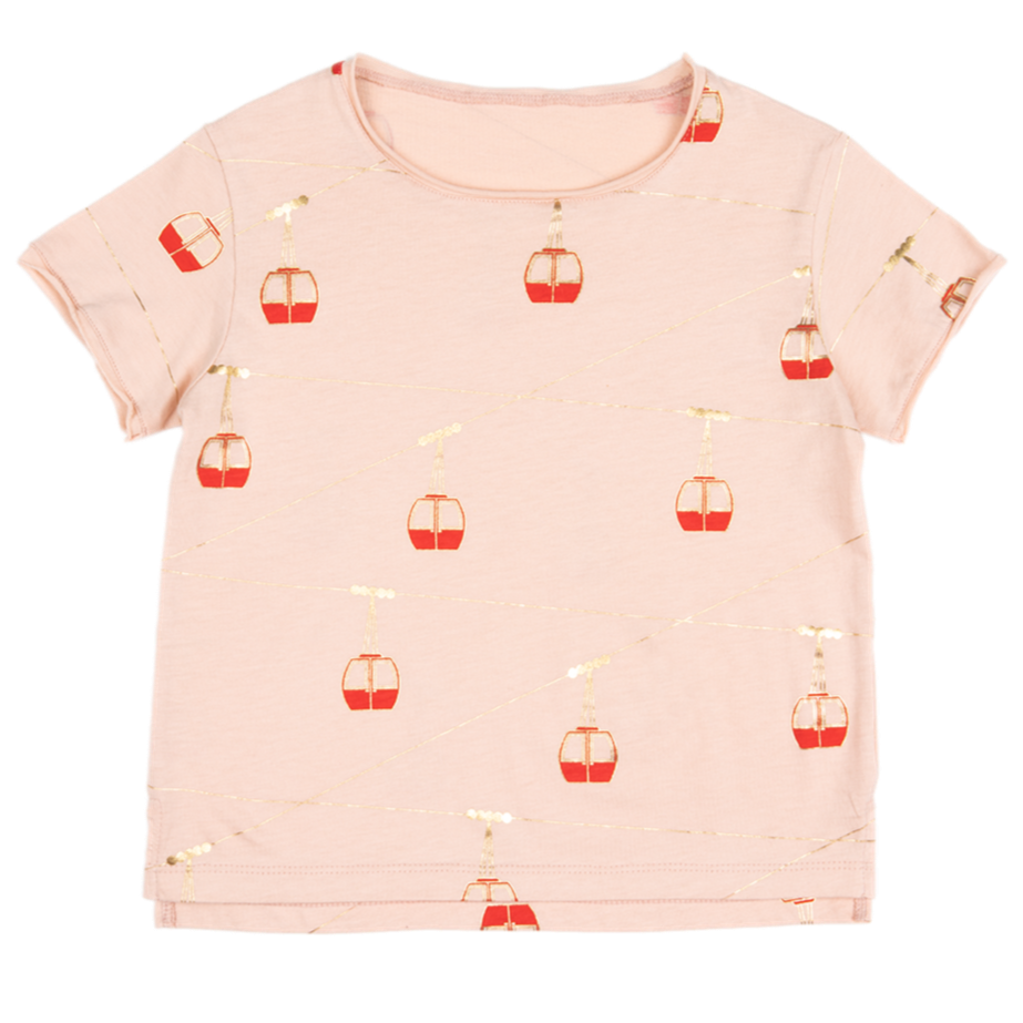 POUPÉE T-Shirt Téléférique Pattern For Girls 2Y-8Y