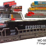 Assorted Freight Loco Diecast Model Trains in Display Box