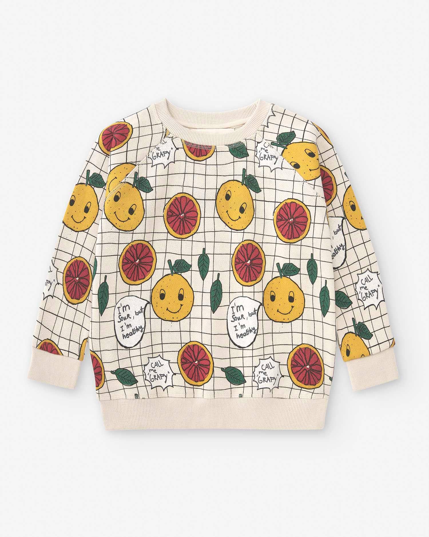 100% Cotton Sweatshirt "Grapy" | NAADA - CapuletKids