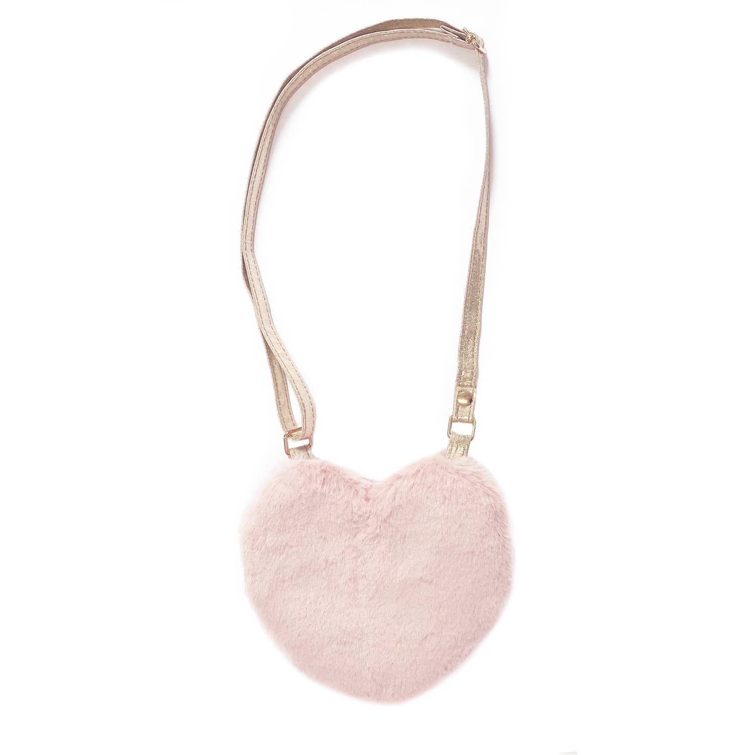 Rockahula Kids Pink Heart Faux Fur Crossbody Bag
