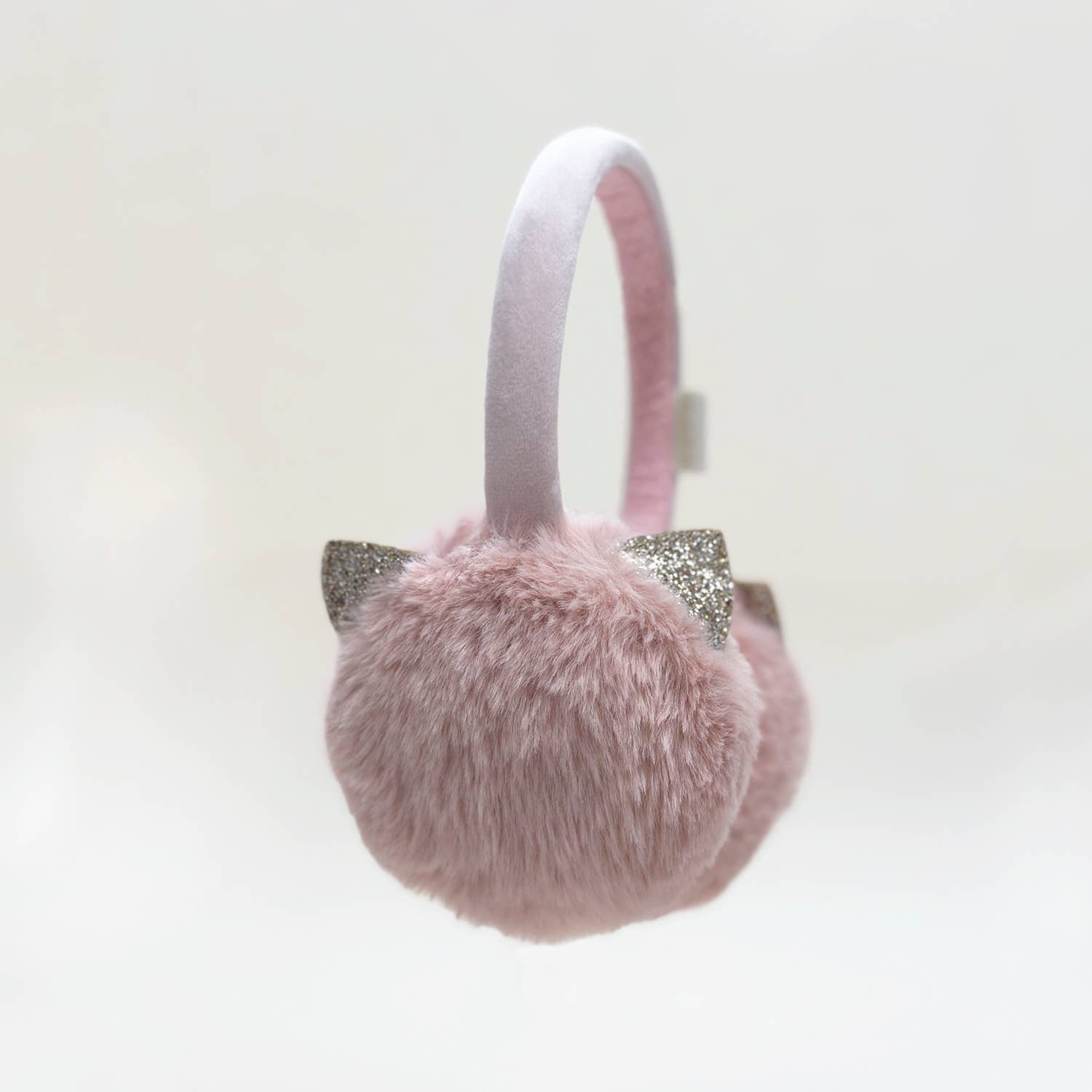 Pink Cleo Cat Earmuffs with Sparkling Ears