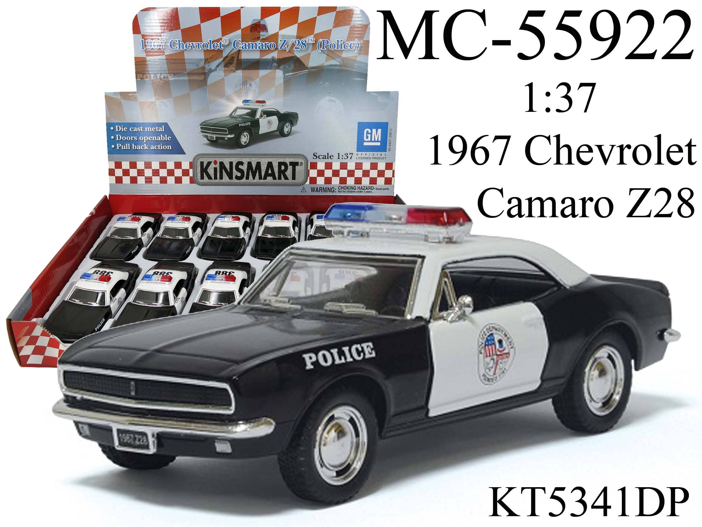 1967 Chevrolet Camaro Z28 Police Die-Cast Model
