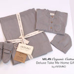 Viverano Organics| Milan Pastel Button Coverall Sweater Knit (Organic Cotton) for Newborn and Mini Kids 0-18 M - CapuletKids