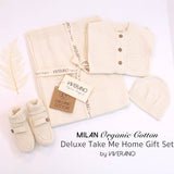 Viverano Organics| Milan Pastel Button Coverall Sweater Knit (Organic Cotton) for Newborn and Mini Kids 0-18 M - CapuletKids