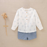 Baby Boy Set With Printed Shirt And Shorts - CapuletKids