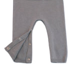 Viverano Organics| Milan Pastel Kangaroo Knit Coverall Romper (Organic Cotton) Mini Kids 0-12M - CapuletKids