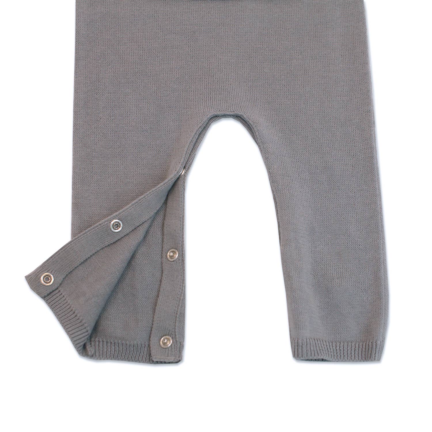 Viverano Organics| Milan Pastel Kangaroo Knit Coverall Romper (Organic Cotton) Mini Kids 0-12M - CapuletKids