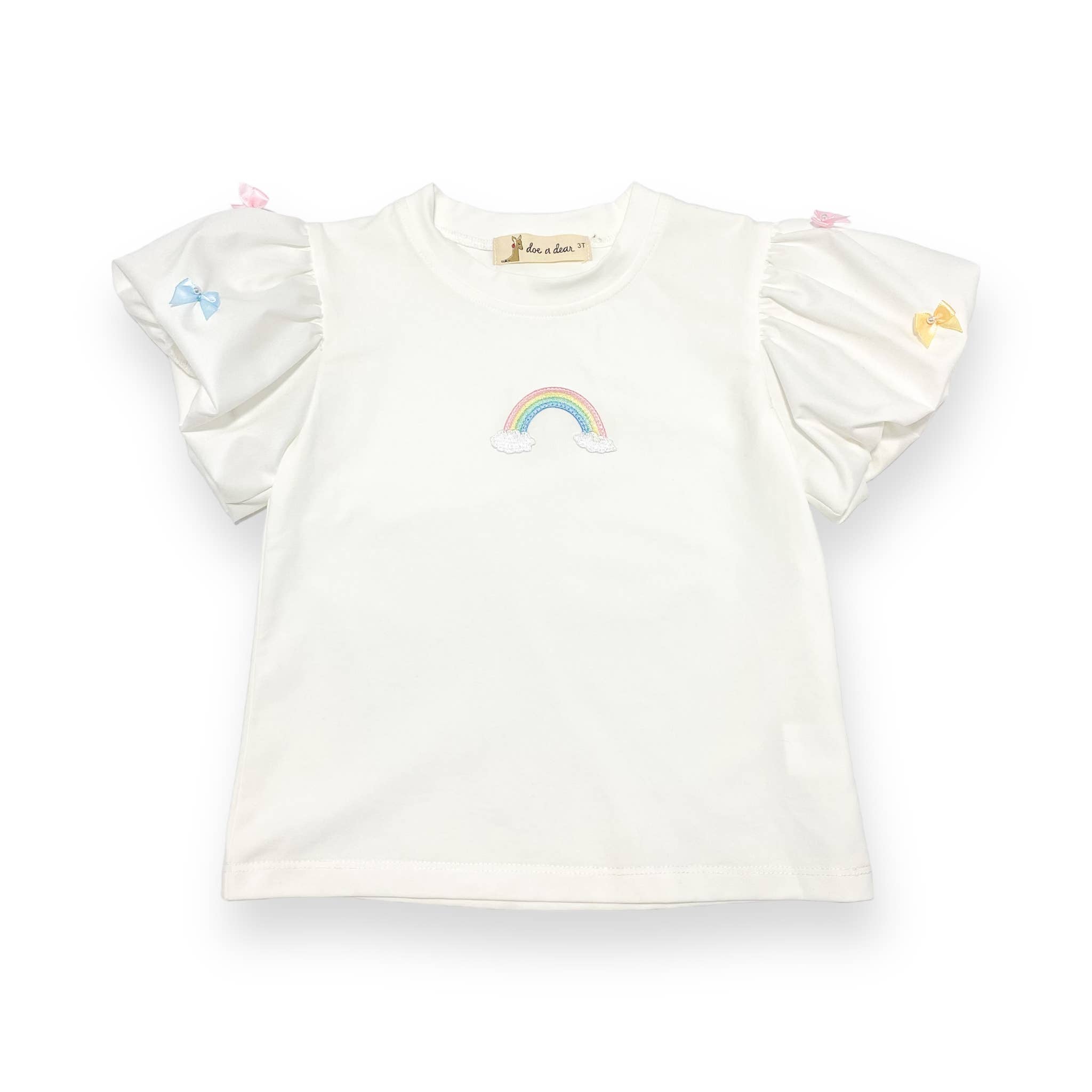 100% Cotton Puff Sleeve T-Shirt | DOE A DEAR - CapuletKids