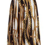 Loredana Gold and Black Pleated Skirt for Girls 6-10Y - CapuletKids