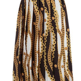 Loredana Gold and Black Pleated Skirt for Girls 6-10Y - CapuletKids