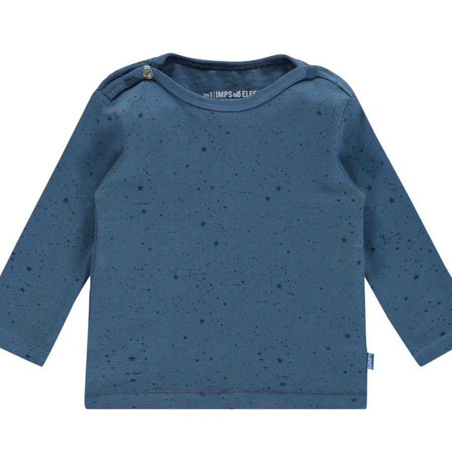 Imps & Elfs Organic Cotton Long Sleeve Unisex T-Shirt for Mini Babies 0-12M