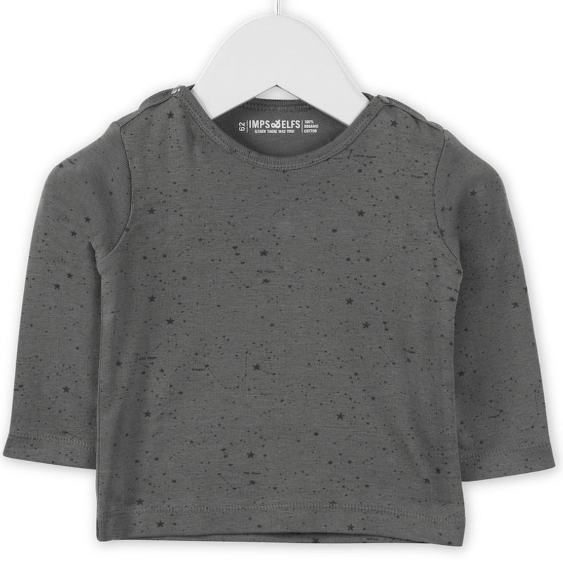 Imps & Elfs Organic Cotton Long Sleeve Unisex T-Shirt for Mini Babies 0-12M