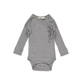 MarMar Copenhagen grey wrap bodysuit for newborn