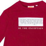 UBS2 Girls Red Stretch Cotton Terry Dress - CapuletKids